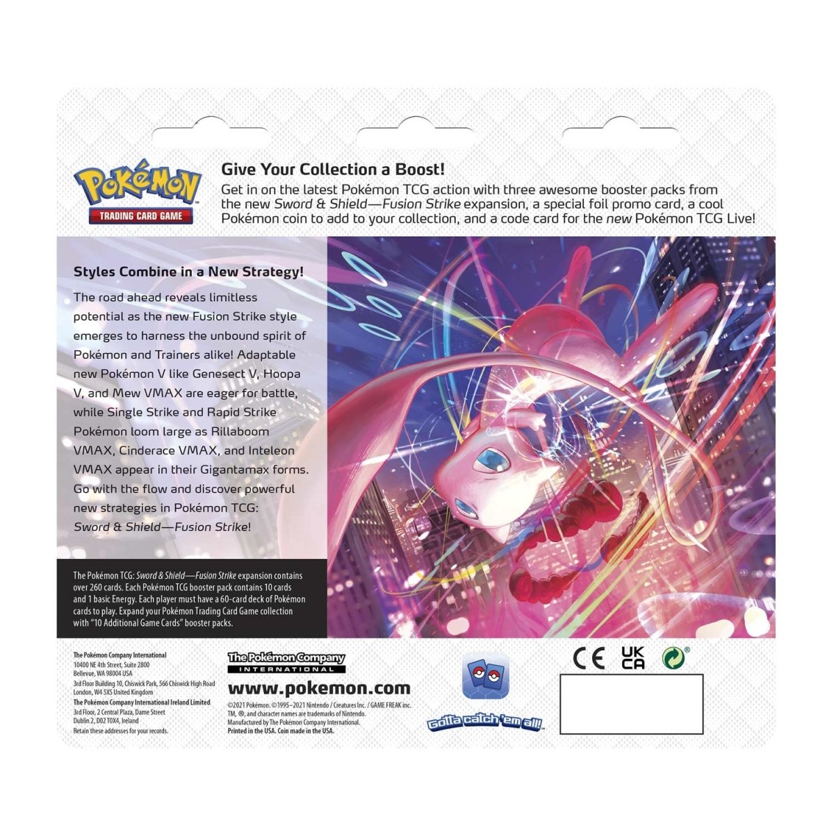 Pokemon: Sword & Shield Fusion Strike 3-Pack Blister [Eevee]