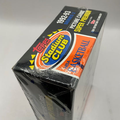 1992-93 Topps Basketball Stadium Club Series 2 Hobby Box #1