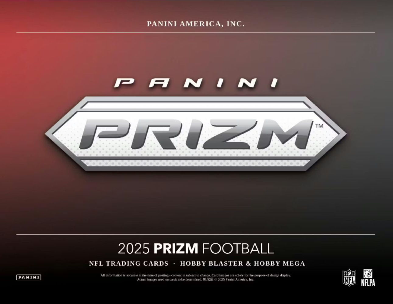 2025 Panini Prizm Football Hobby Mega Box (Purple Pulsar Prizms)