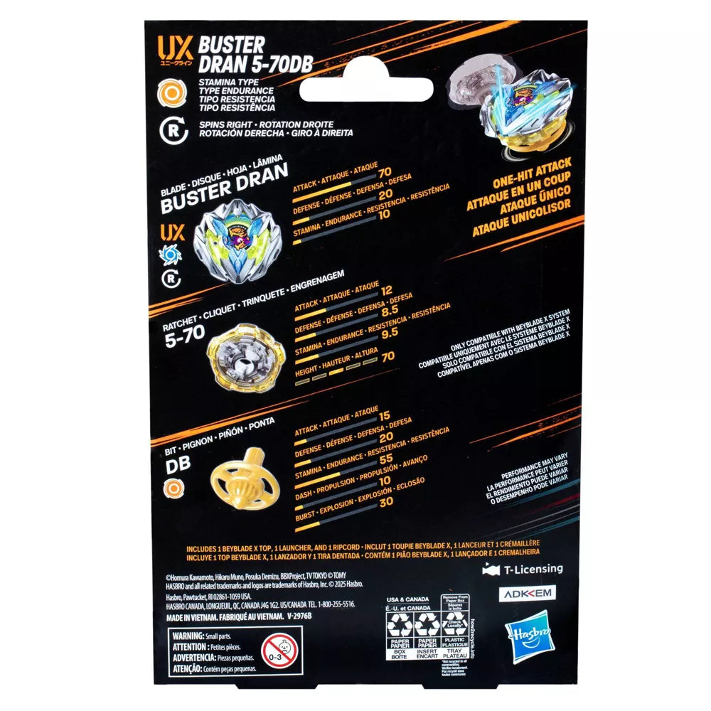 Hasbro Beyblade X Buster Dran 5-70DB
