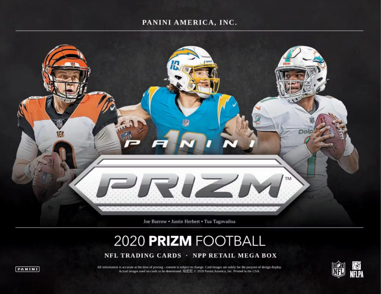 2020 Panini Prizm Football Mega Box (Neon Green Pulsar Prizms)