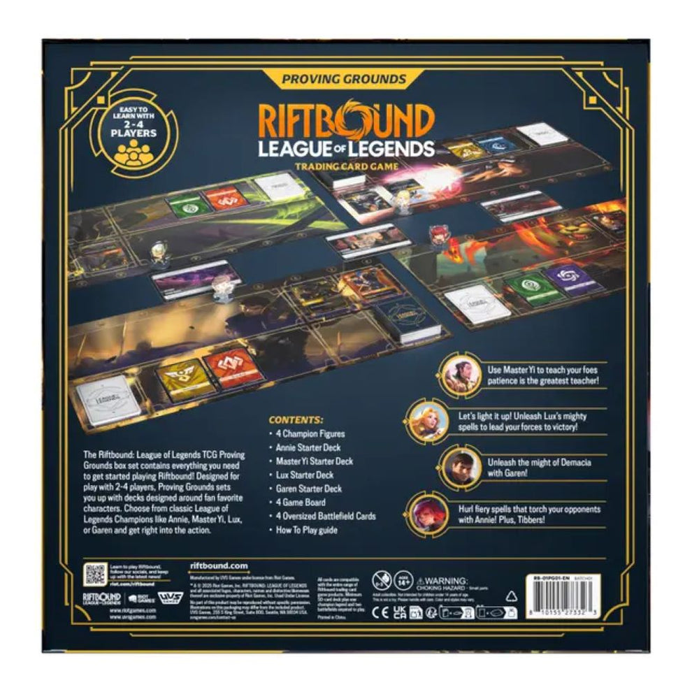 riftbound league of legends tcg card list RIFTBOUND- League of Legends Proving Grounds Box Set