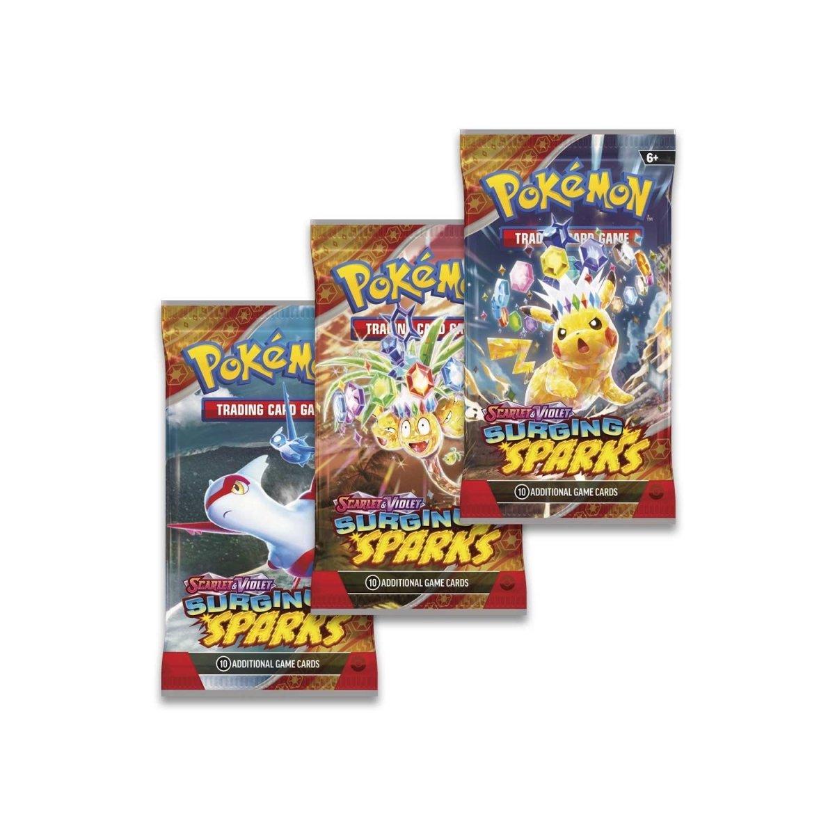 Pokemon: Scarlet & Violet Surging Sparks 3-Pack Blister [Random]