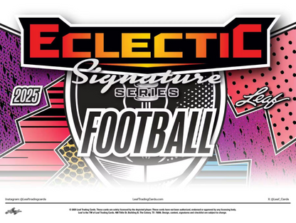 2025 Leaf Eclectic Signature Series Football Hobby Box