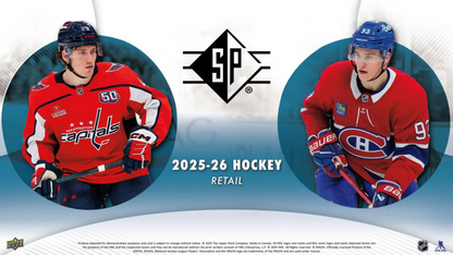 2025-26 Upper Deck SP Authentic Hockey Blaster Box