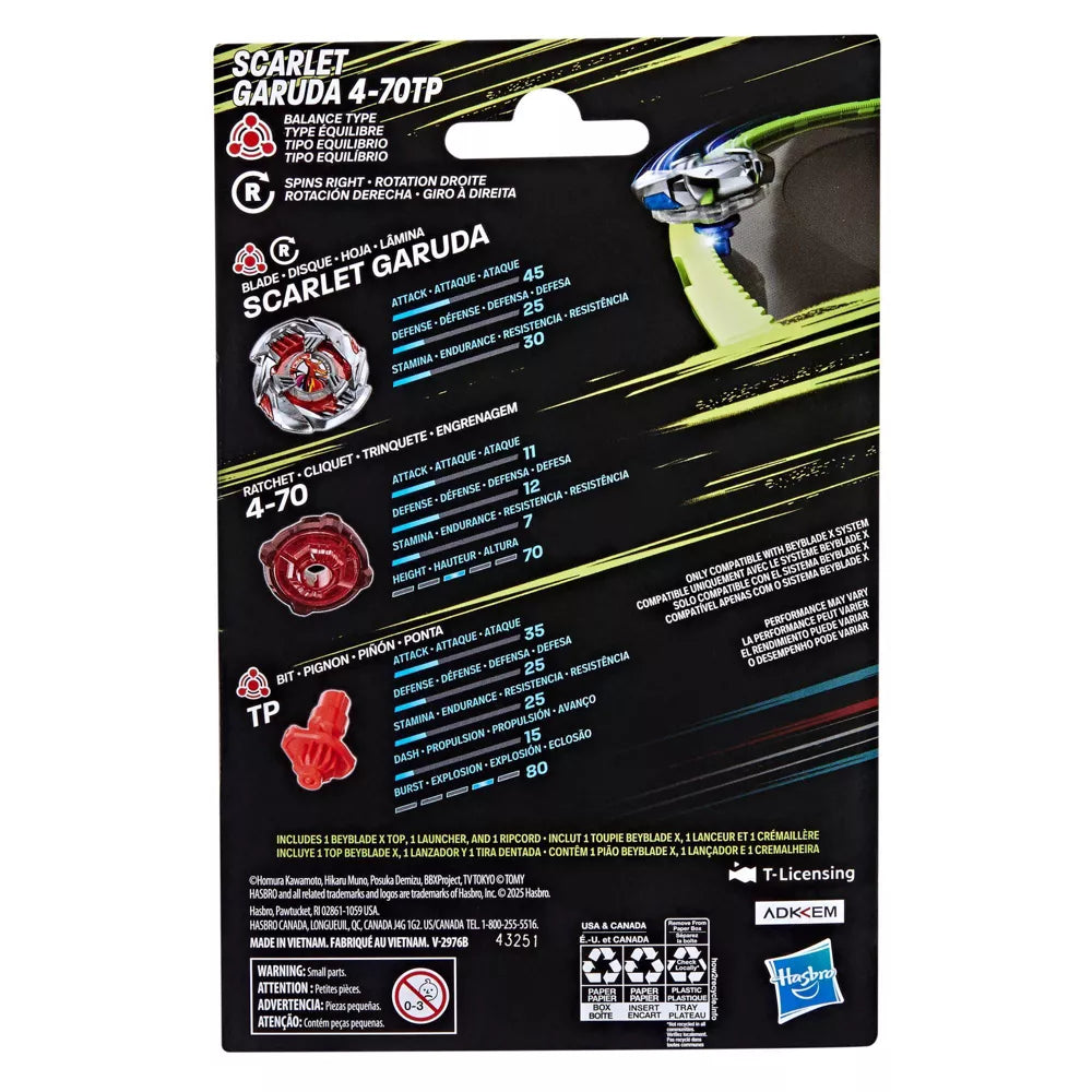 Hasbro Beyblade X Scarlet Garuda 4-70TP