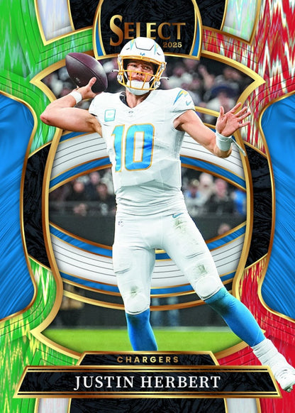2025 Panini Select Football Hobby Blaster Box (Green & Red Shock Prizms)