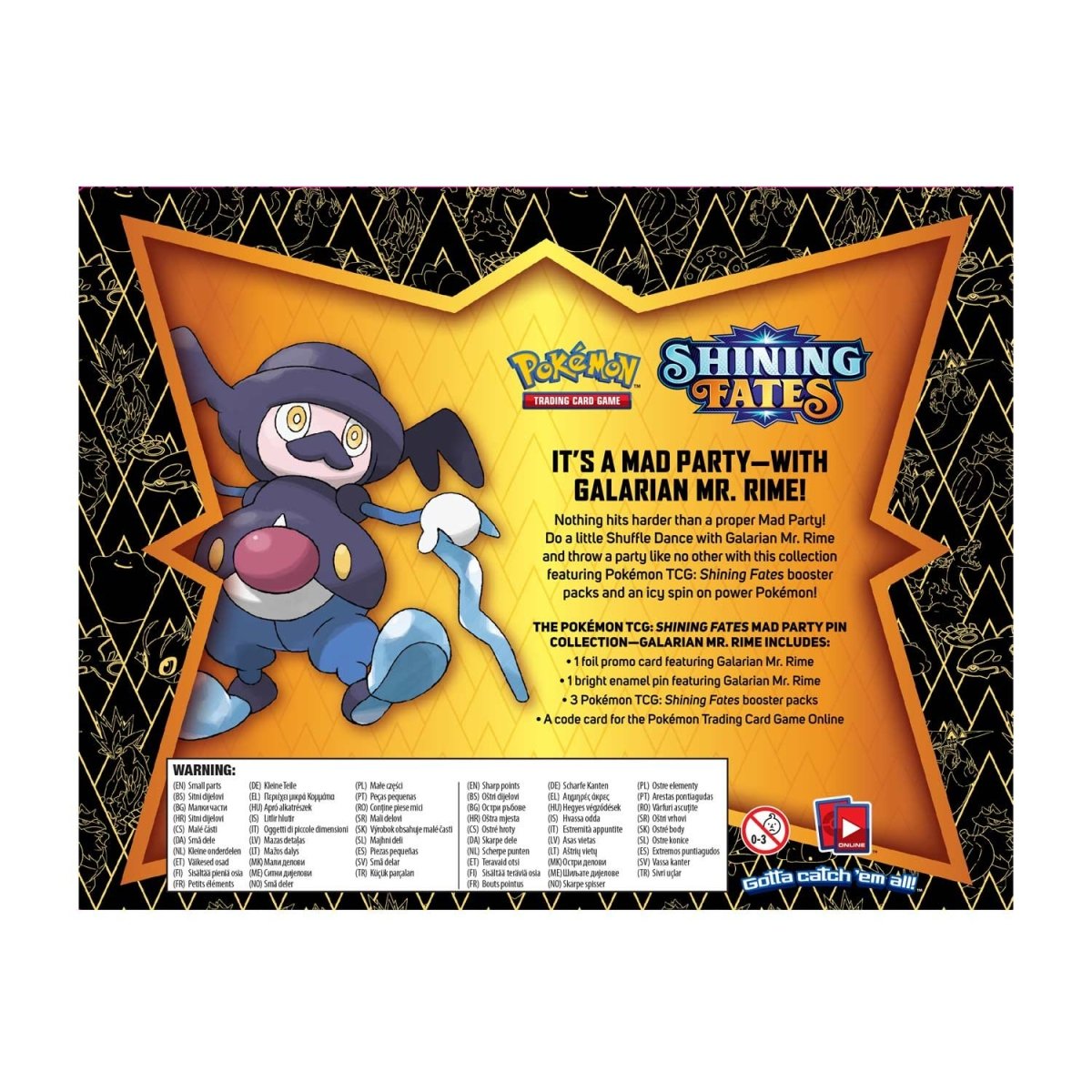 Pokemon: Shining Fates Mad Party Pin Collection [Galarian Mr. Rime]