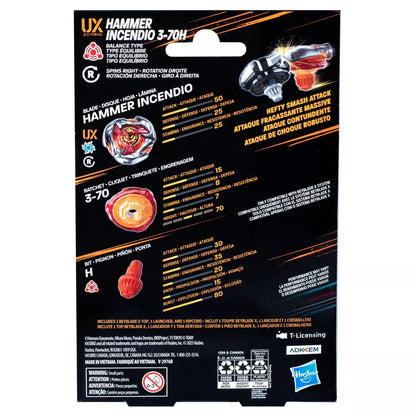 Hasbro Beyblade X Hammer Incendio 3-70H