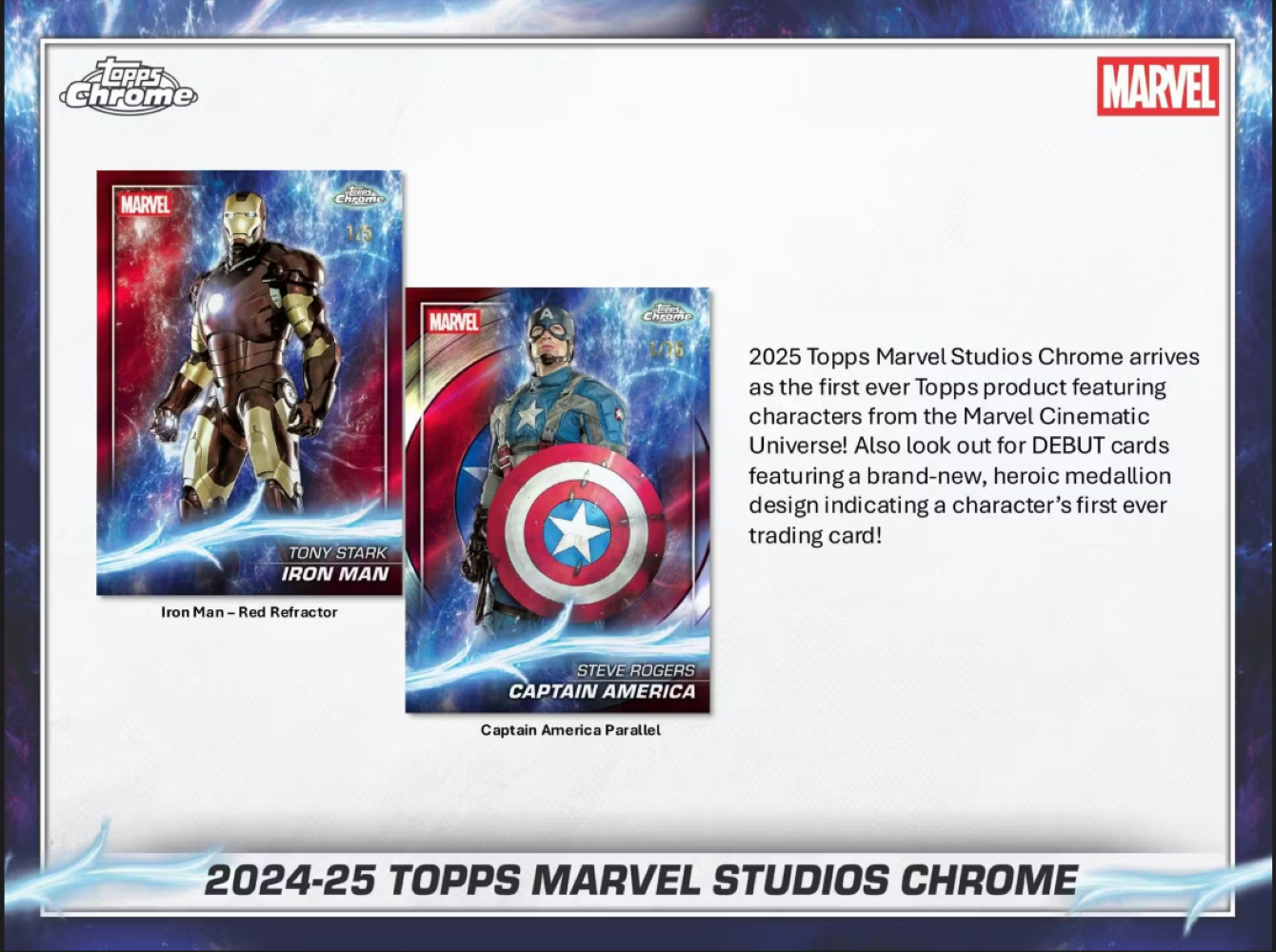 2024-25 Topps Chrome Marvel Studios Blaster Box