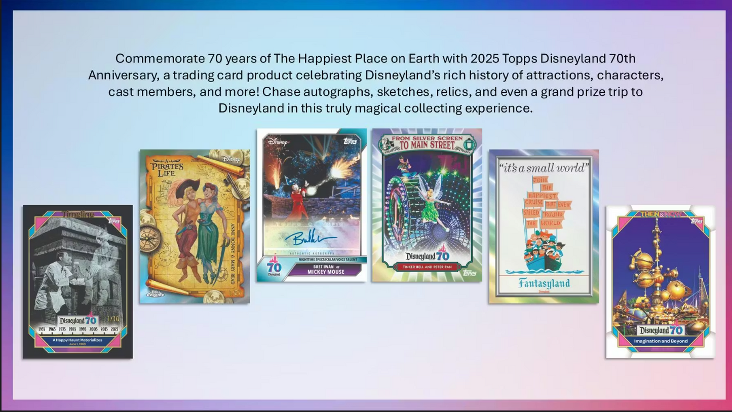 2025 Topps Disneyland Anniversary Blaster Box