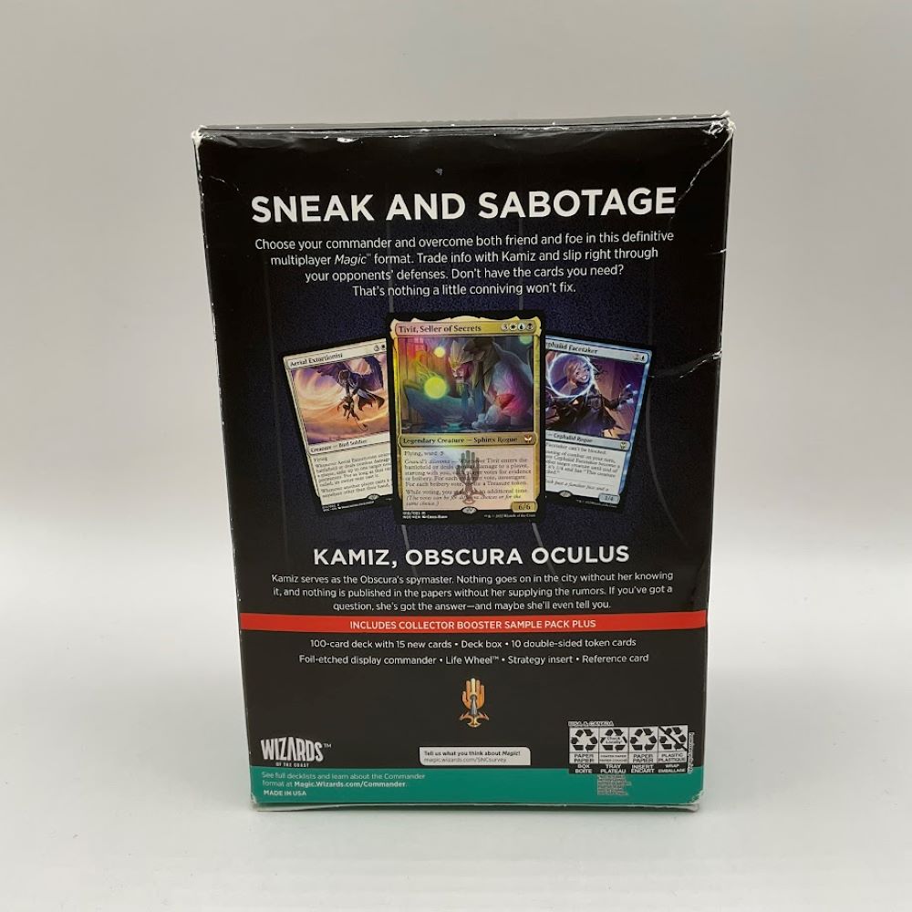 Magic the Gathering: Streets of New Capenna Commander Deck - Obscura Operation #1 *See Picture for Condition*