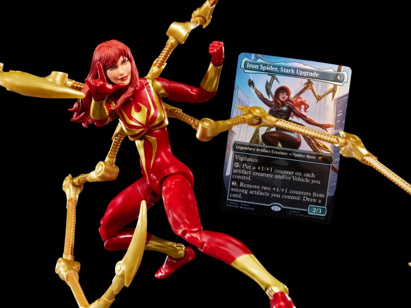 Marvel Legends Mary Jane Iron Spider w/MTG Card
