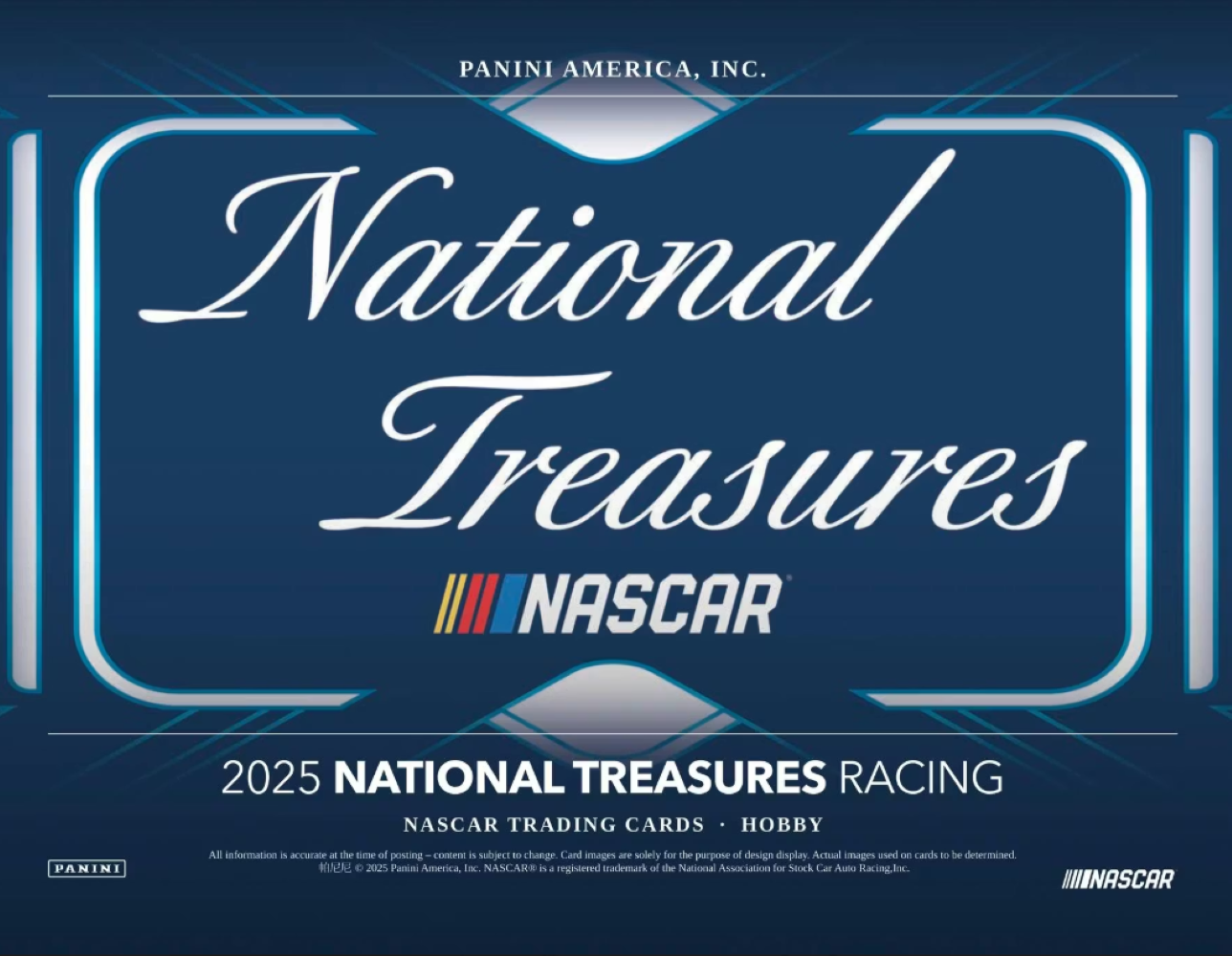 2025 Panini National Treasures Racing Hobby Box Case (4ct)