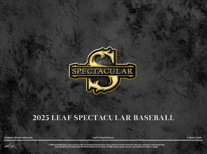 2025 Leaf Spectacular Baseball Hobby Box