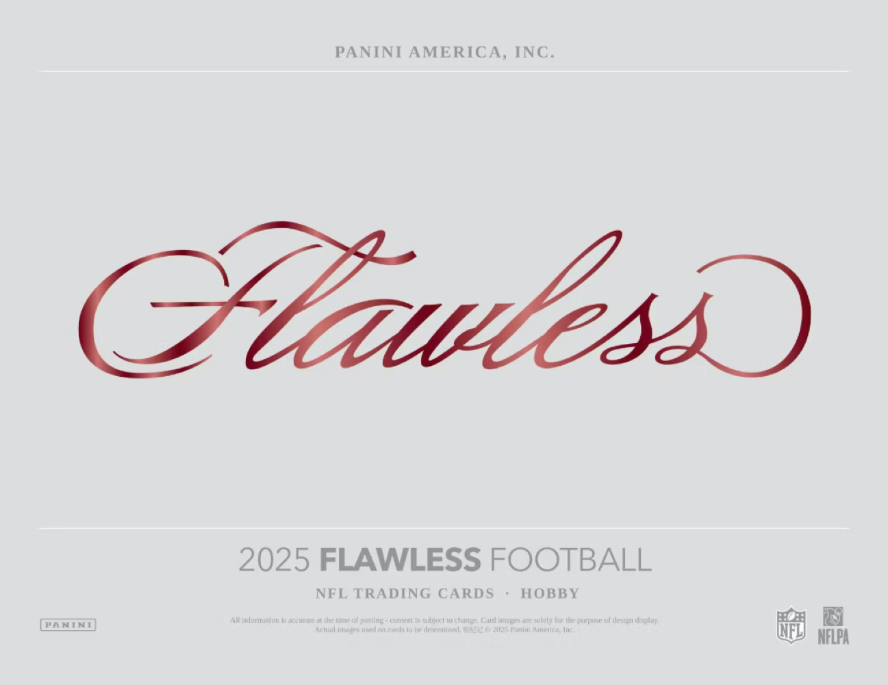 2025 Panini Flawless Football Hobby Box Case
