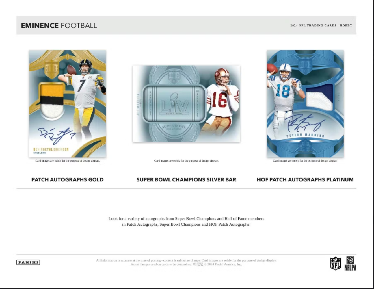 2024 Panini Eminence Football Case