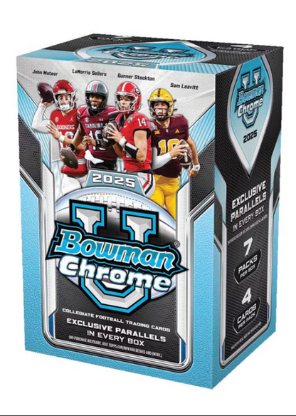 2025 Bowman Chrome University Football Blaster Box