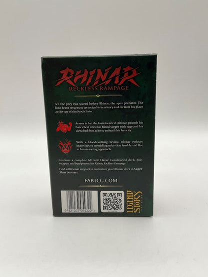 Flesh & Blood Armory Deck Rhinar Preconstructed Deck