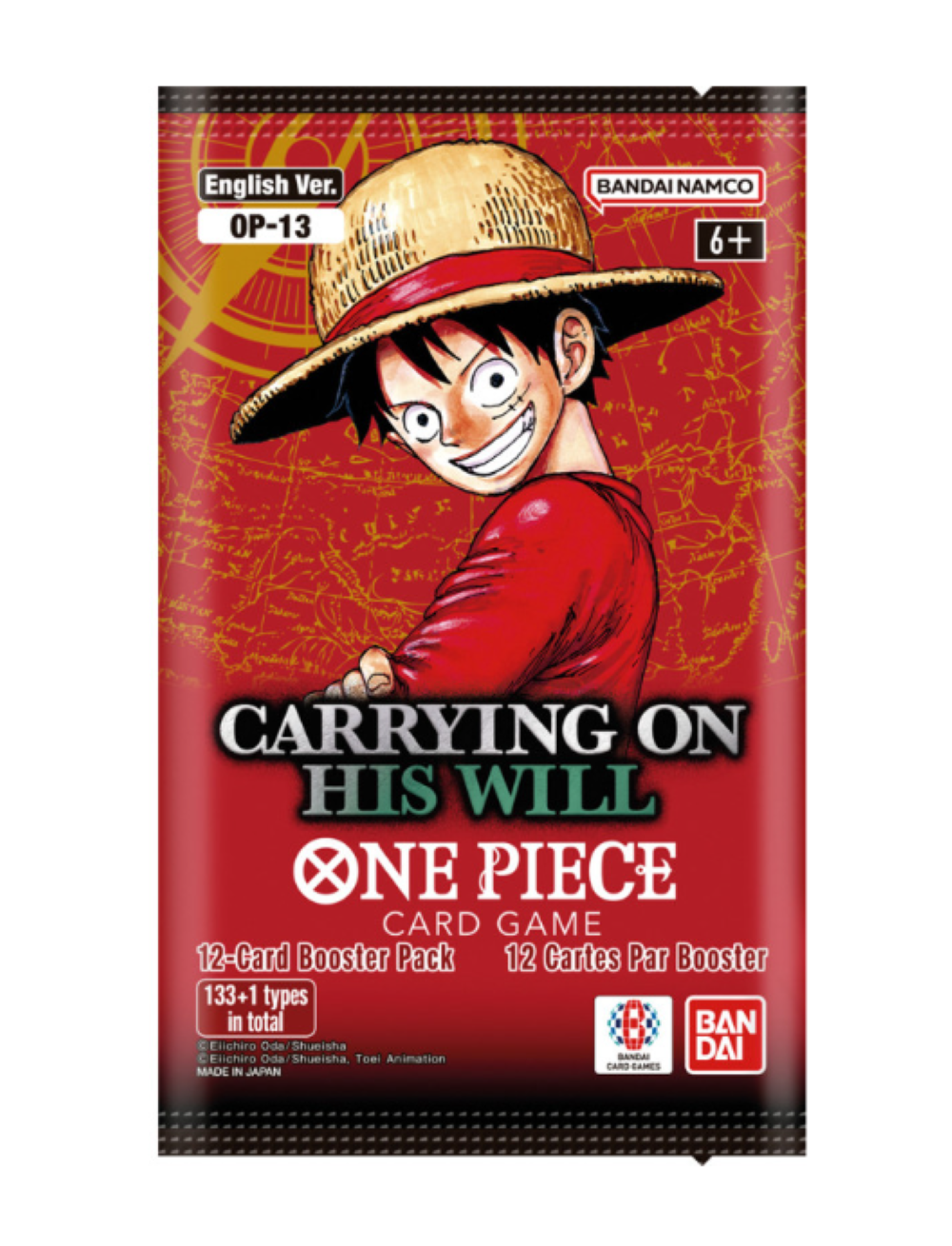 One Piece TCG: Carrying On His Will Booster Box [OP-13] *Expected Release Date 11-07-2025*