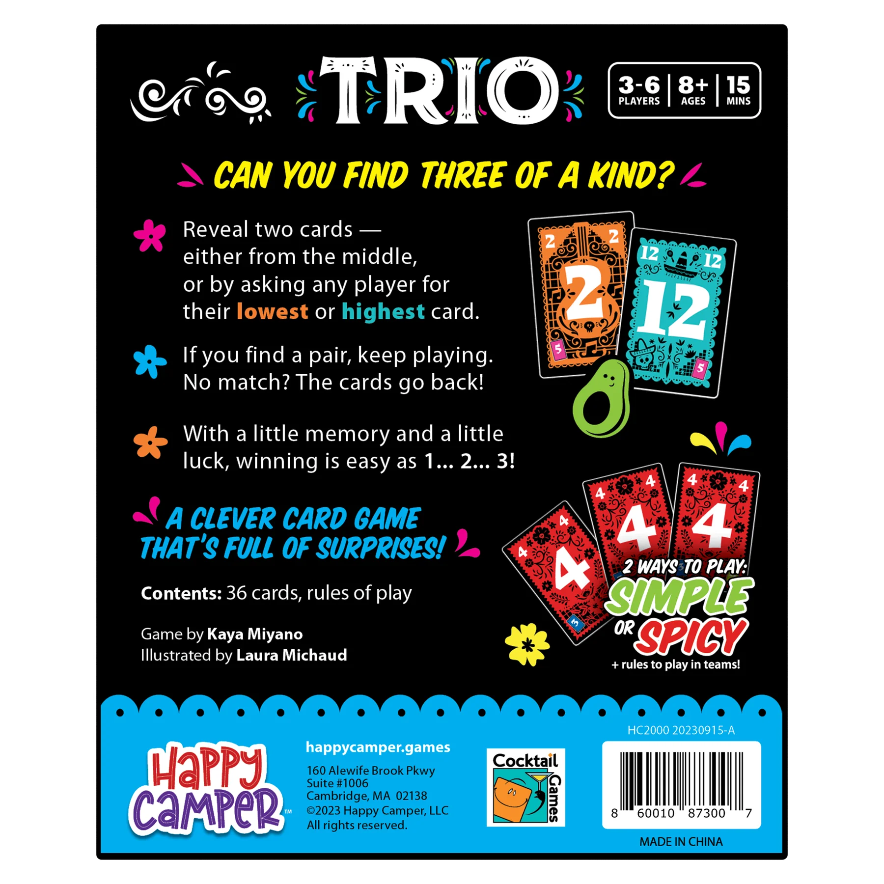 Trio、Happy Campers Games、kayou