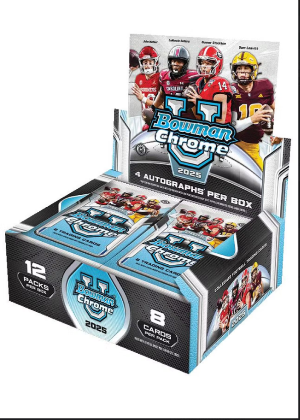 2025 Bowman Chrome University Football Jumbo Box