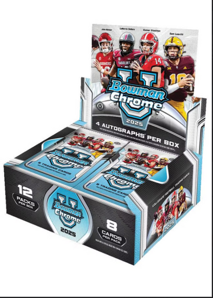 2025 Bowman Chrome University Football Jumbo Box