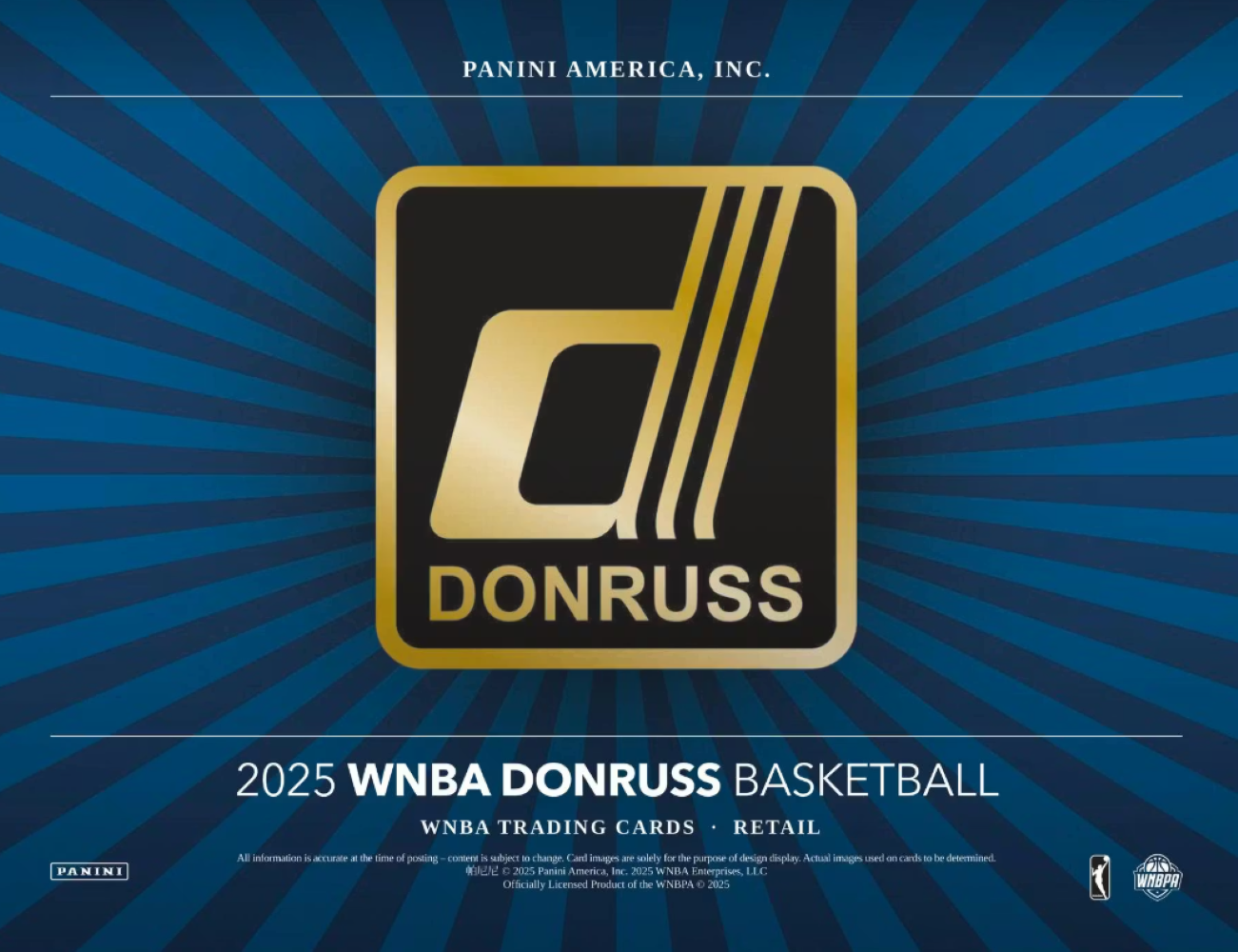 2025 Panini Donruss WNBA Basketball Mega Box