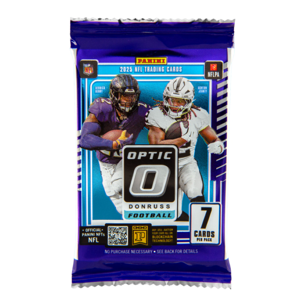 2025 Panini Donruss Optic Football Mega Box (Blue Hyper Parallels)