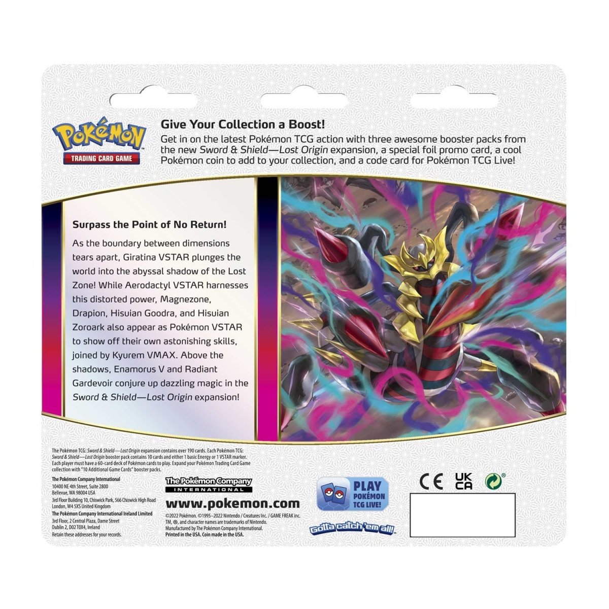 Pokemon: Sword & Shield Lost Origin 3-Pack Blister [Regigigas]