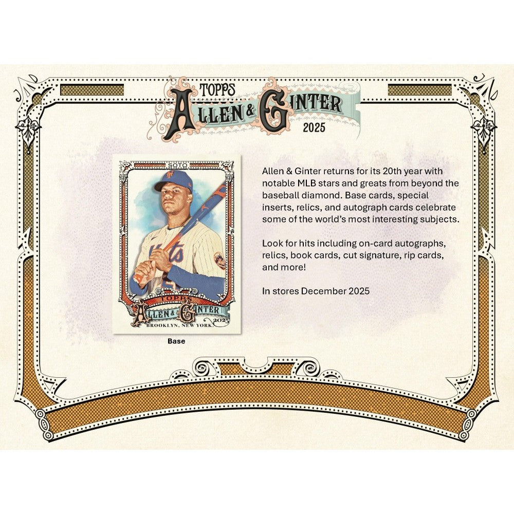2025 Topps Allen & Ginter Baseball Fat Pack