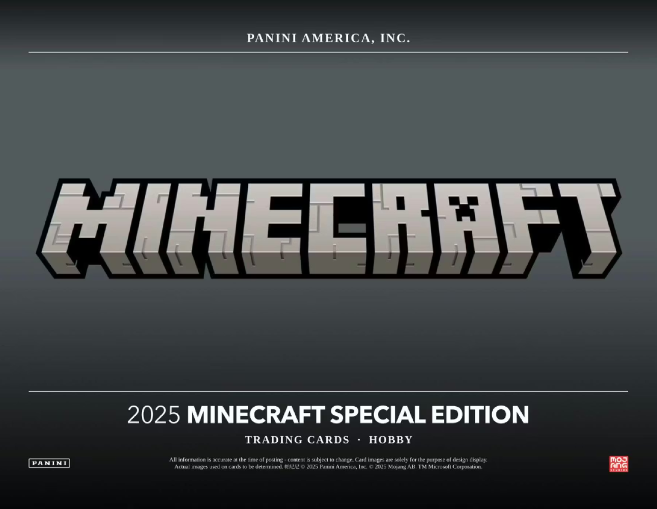 2025 Panini Minecraft Special Edition Hobby Box