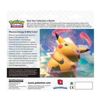 Pokemon: Sword & Shield Vivid Voltage 3-Pack Blister [Vaporeon]