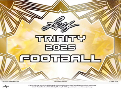 2025 Leaf Trinity Football Hobby Box