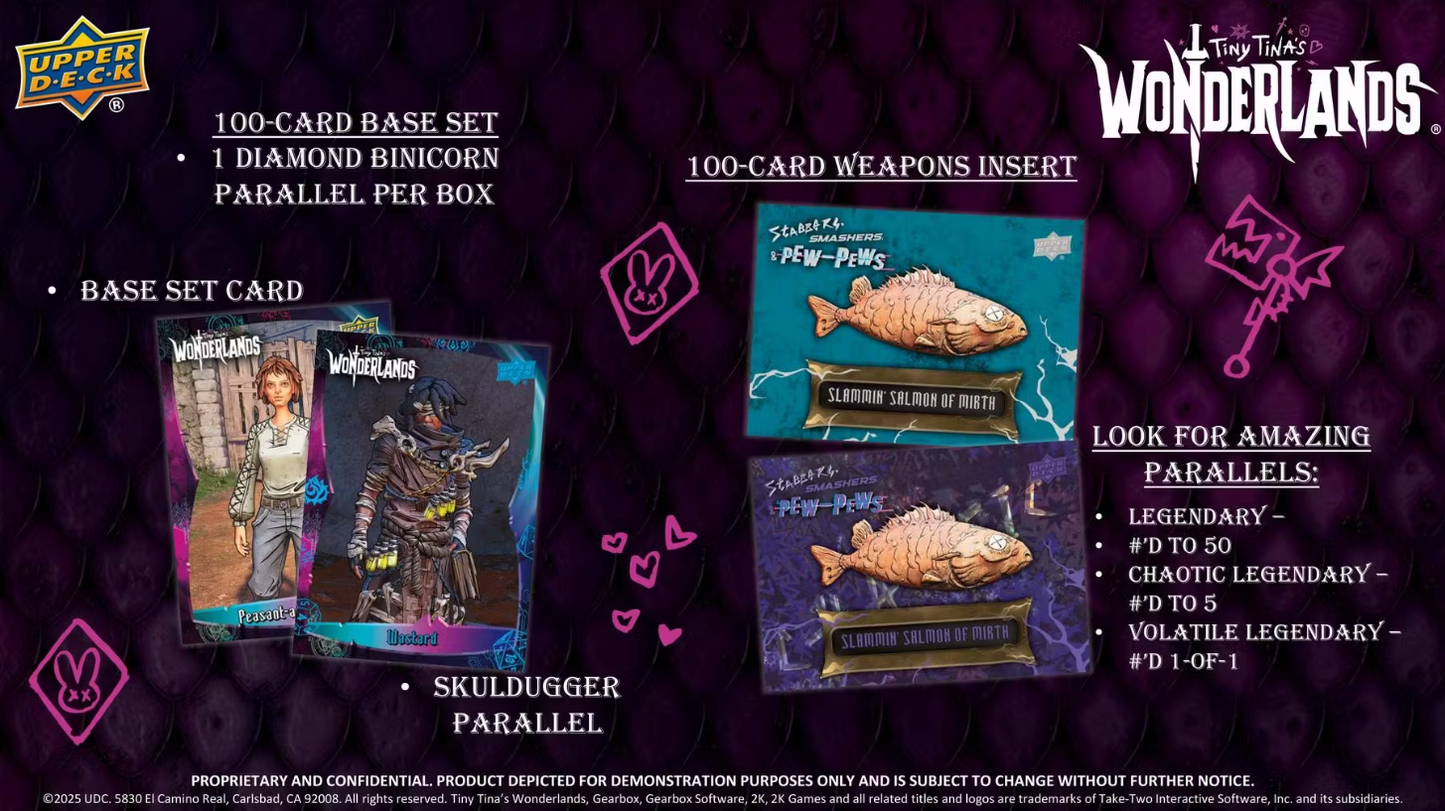 2025 Upper Deck Tiny Tina's Wonderlands Hobby Box *Contact Us To Order*