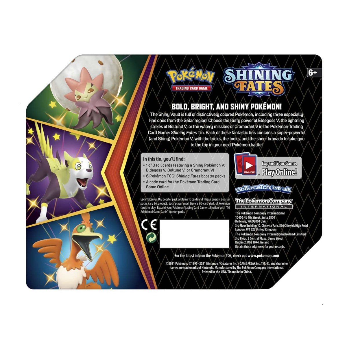 Pokemon: Shining Fates V Tin [Cramorant V]