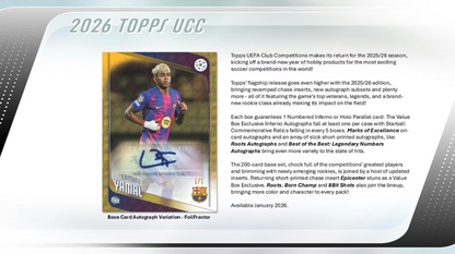 2025-26 Topps UEFA Club Competitions Soccer Blaster Box