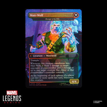 Marvel Legends Magic The Gathering Action Figure & Exclusive Card Man-Wolf Marvel Legends Magic The Gathering Action Figure & Exclusive Card Man-Wolf