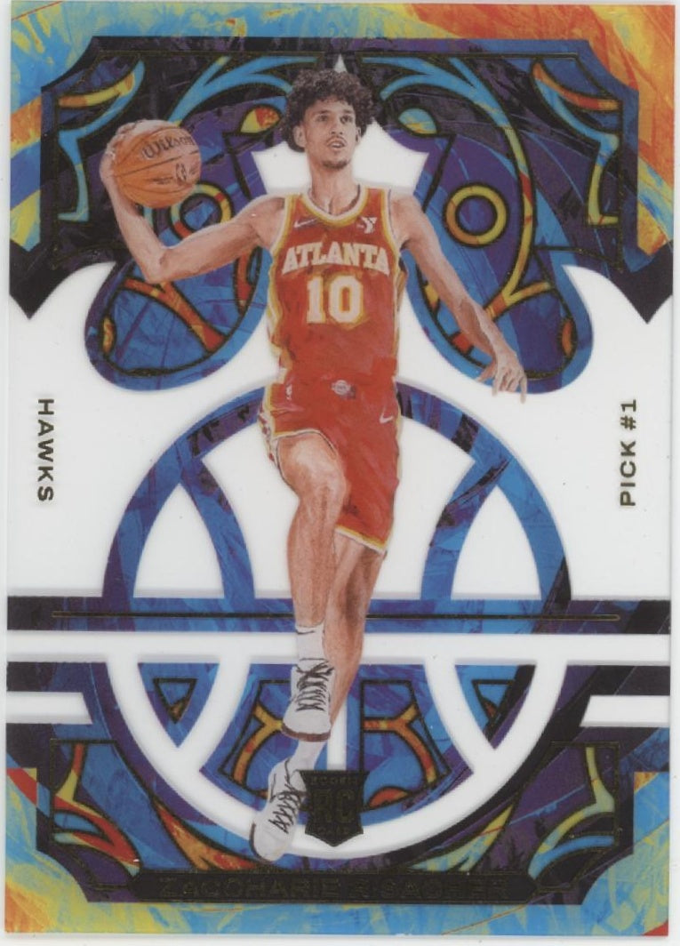Zaccharie Risacher 2024-25 Panini Court Kings Clear Pick #1 RC #22