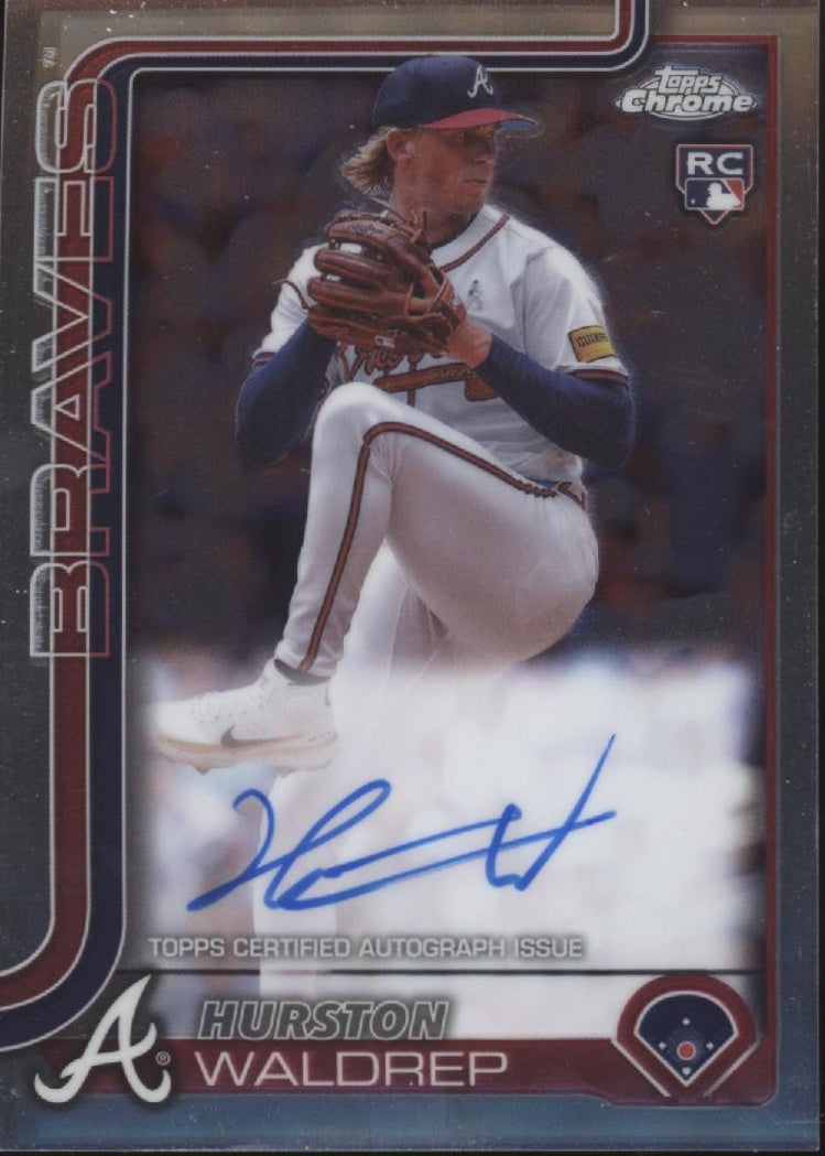 Hurston Waldrep 2025 Topps Chrome RC Auto #RA-HW