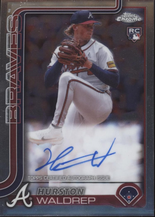 Hurston Waldrep 2025 Topps Chrome RC Auto #RA-HW