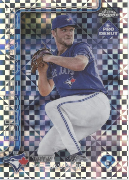 Trey Yesavage 2025 Topps Chrome Pro Debut Xfractor Refractor #PDC-45