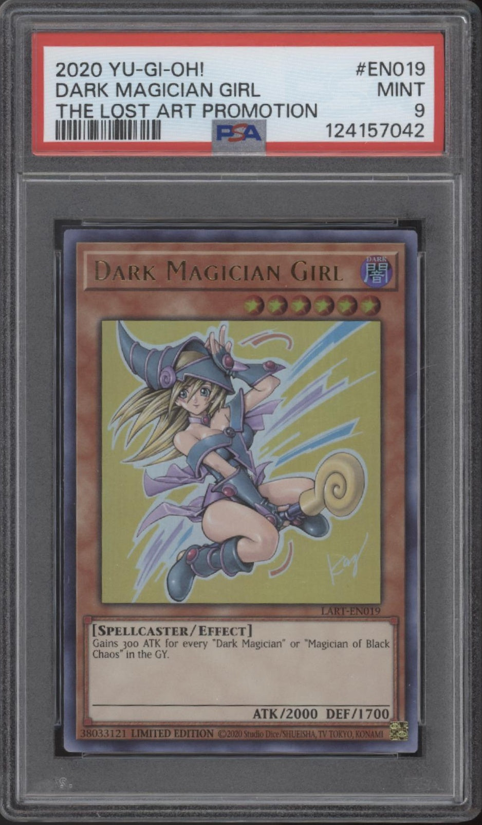 Dark Magician Girl Yu-Gi-Oh! The Lost Art Promotion #EN019 PSA 9