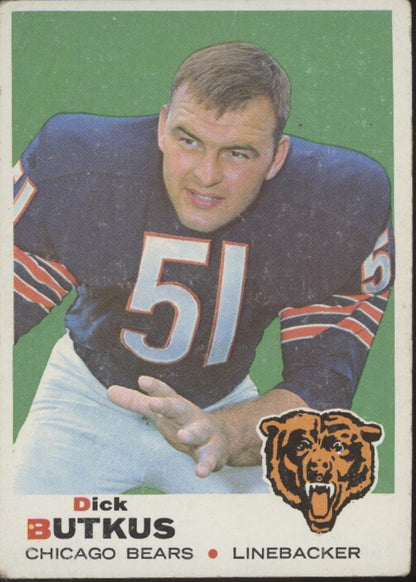 Dick Butkus 1969 Topps #139 Chicago Bears EX