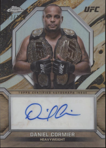 Daniel Cormier 2024 Topps Chrome Refractor Auto 013/150 #MOC-DCO