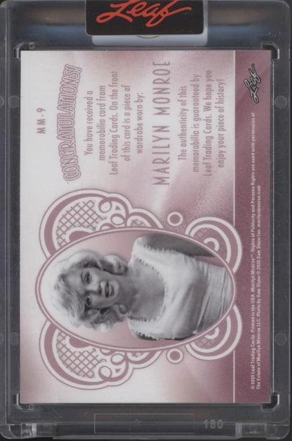 Marilyn Monroe 2024 Leaf Swatch 5/10 #MM-9