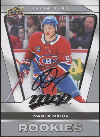 Ivan Demidov 2025-26 Upper Deck MVP Silver Script RC #233