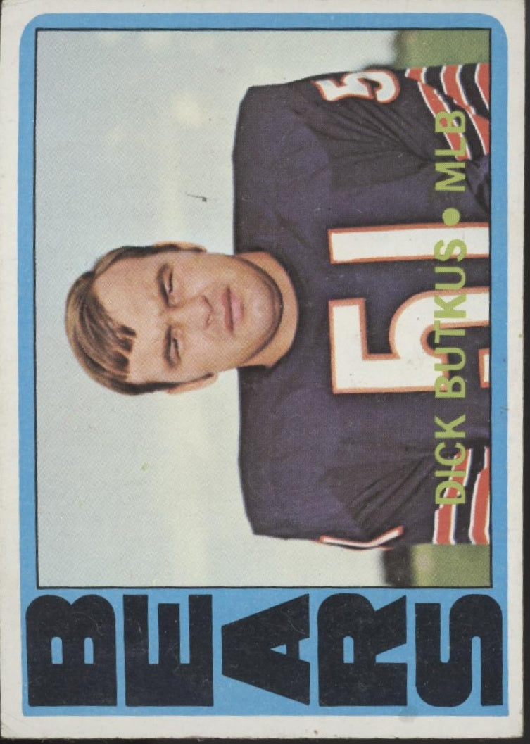 Dick Butkus 1972 Topps #170 Chicago Bears VG-EX #2