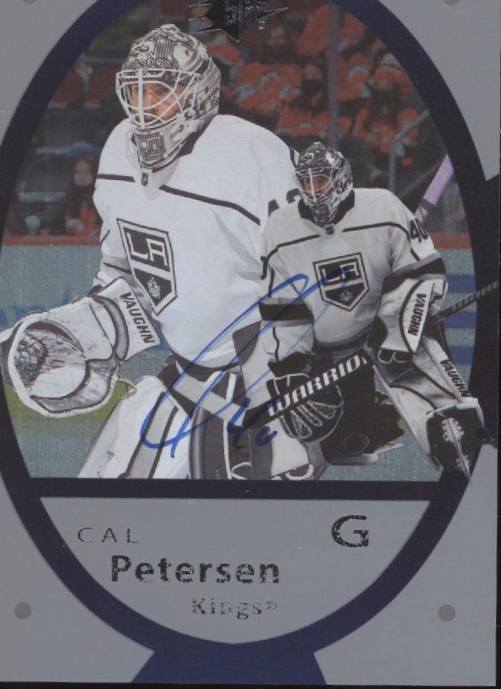 Cal Petersen 2021-22 Upper Deck Clear Cut SPX Auto #VV-CP