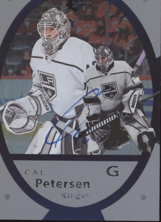 Cal Petersen 2021-22 Upper Deck Clear Cut SPX Auto #VV-CP